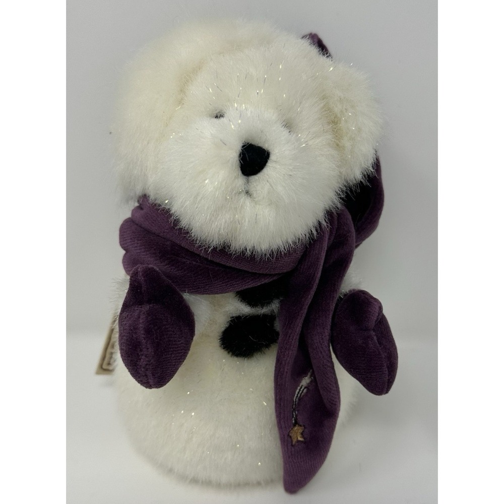 Boyd's Bear Snowman Hallmark Gold Crown Exclusive Mikie O'Burr Sparkle Xmas